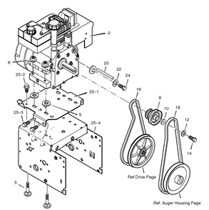 Engine Diagram and Parts List for 627804X89C 2001 Briggs and Stratton Snow Blower